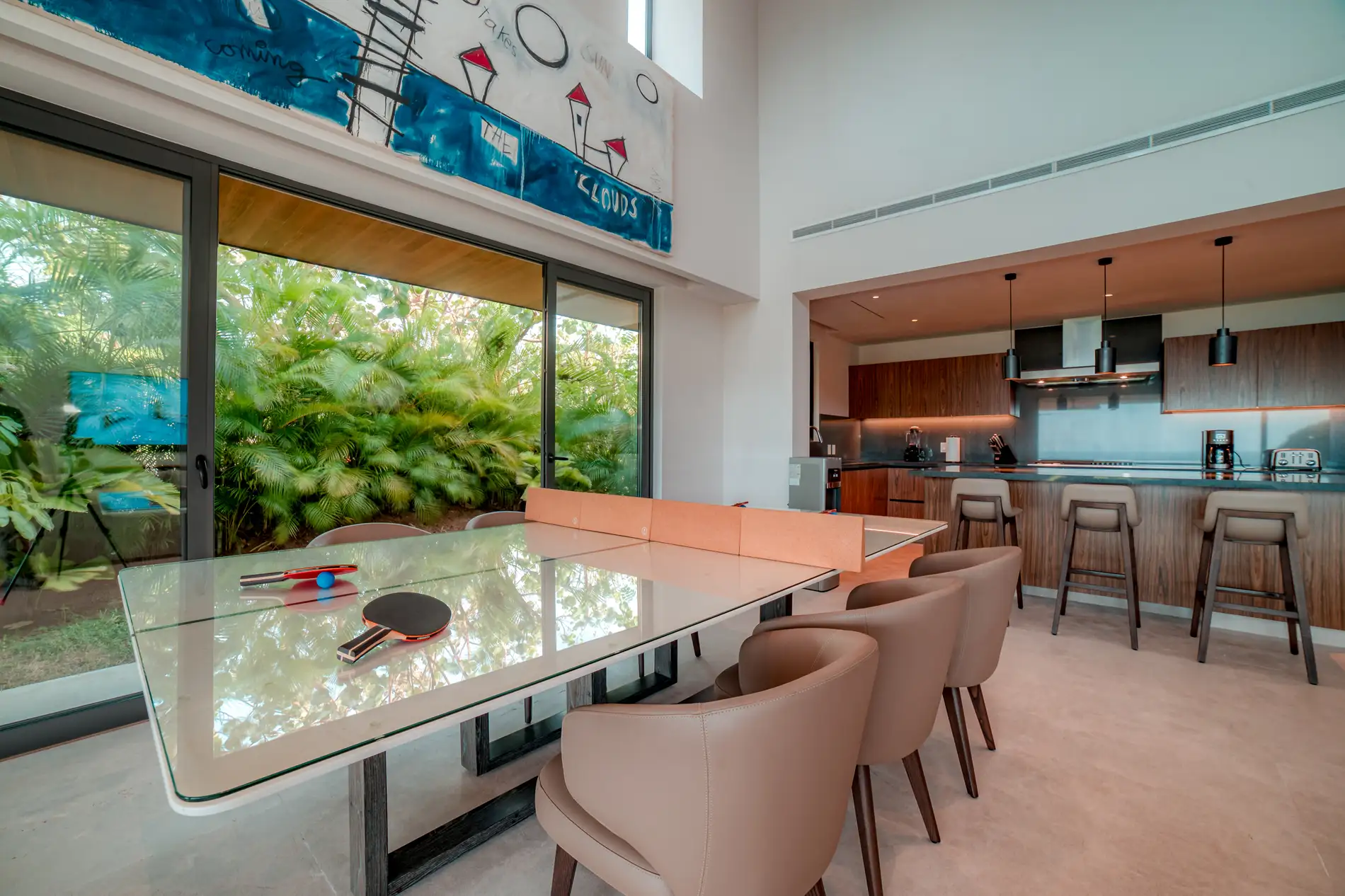 Brisas del Pacifico A8 – 3-Bedroom Oceanfront Villa in Iyari, Punta Mita — interior living spaces — luxury villa in Punta Mita