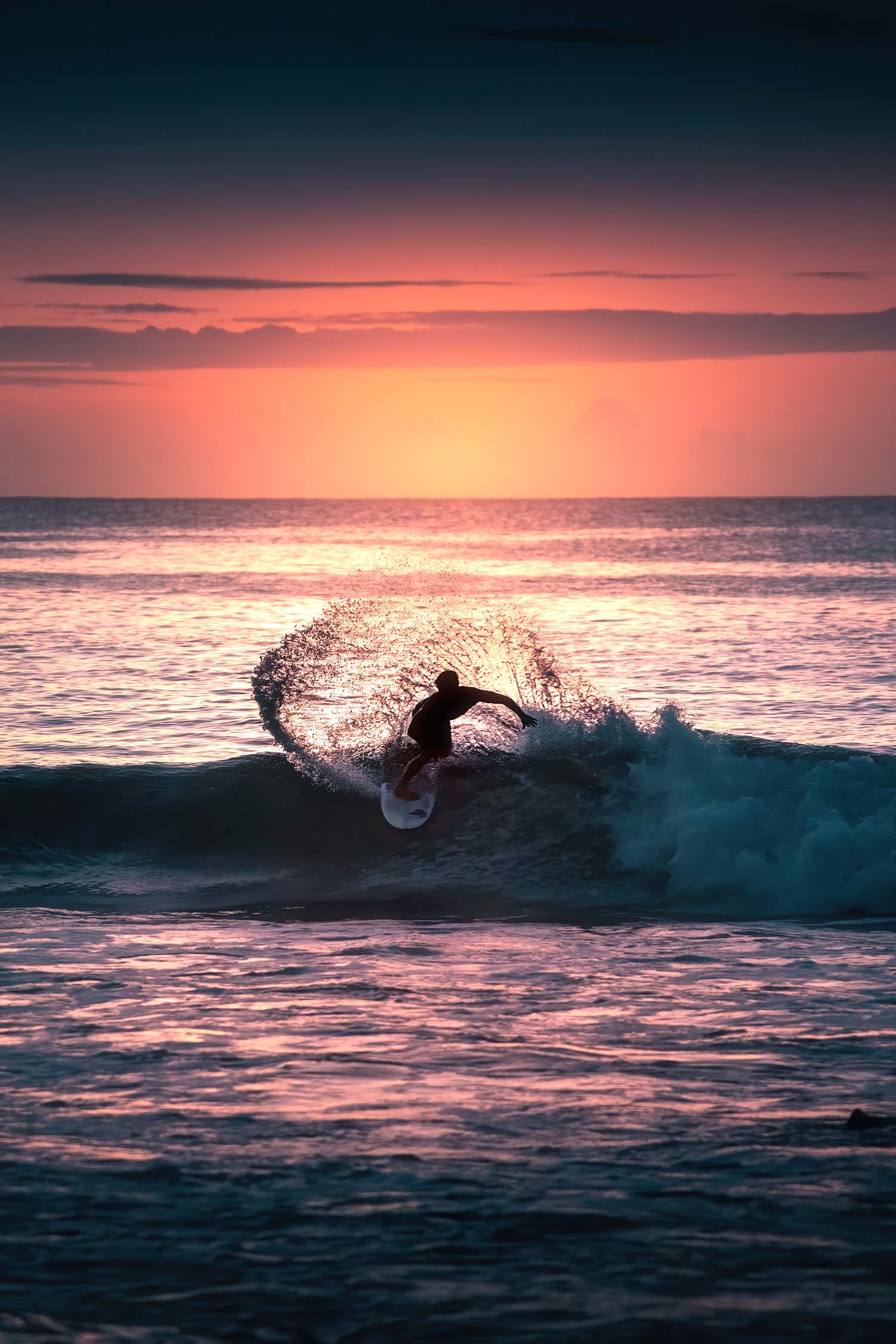 Surfing the Pacific break at Punta Mita, Mexico